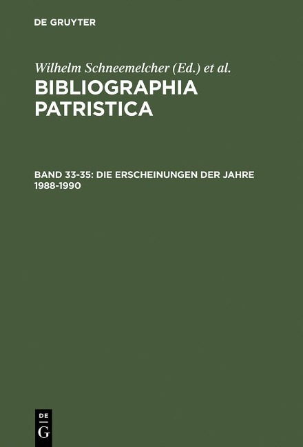 Die Erscheinungen der Jahre 1988-1990 - 