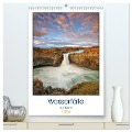 Wasserfälle auf Island (hochwertiger Premium Wandkalender 2024 DIN A2 hoch), Kunstdruck in Hochglanz - Rainer Großkopf
