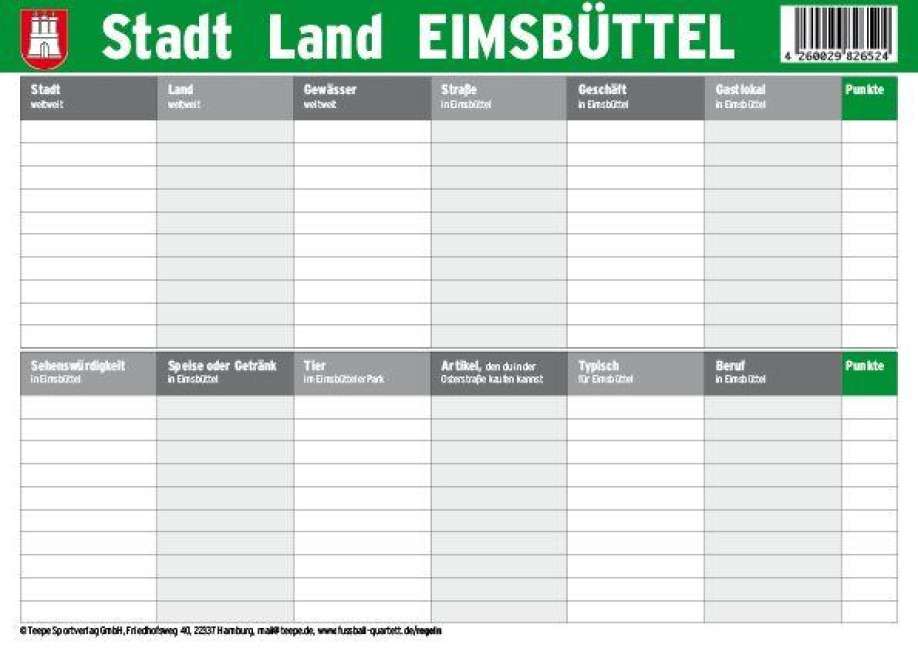 Hamburg: Stadt Land Eimsbüttel - 