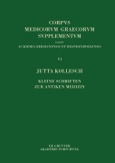 Cover-Bild zum Titel 'Kleine Schriften zur antiken Medizin' von 'Jutta Kollesch'