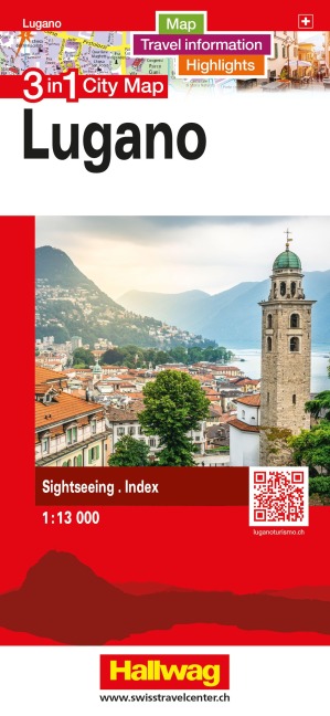 Hallwag Stadtplan Lugano - 