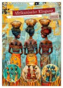 Cover-Bild zum Titel 'Afrikanische Eleganz - Illustrationen in harmonischen Farben (Wandkalender 2026 DIN A4 hoch), CALVENDO Monatskalender' von 'Anja Frost'