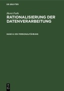 Cover-Bild zum Titel 'EDV Personalführung' von 'Horst Futh'