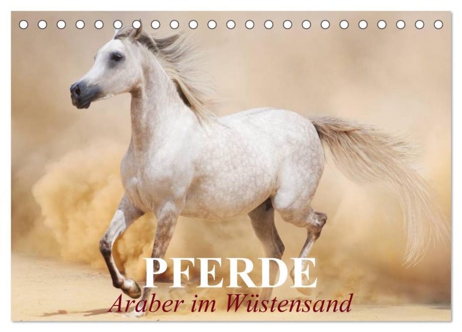 Pferde ¿ Araber im Wüstensand (Tischkalender 2026 DIN A5 quer), CALVENDO Monatskalender - Elisabeth Stanzer