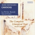 Cover-Bild zum Titel 'Tthe Complete Liturgical Year in 64 Cantatas' von 'La Petite Bande & Sigiswald Kuijken'