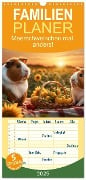 Familienplaner 2025 - Meerschweinchen mal anders! mit 5 Spalten (Wandkalender, 21 x 45 cm) CALVENDO - Heidi Spiegler