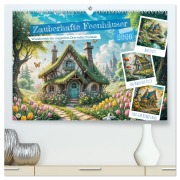 Cover-Bild zum Titel 'Zauberhafte Feenhäuser - Wunderwelt der magischen Orte voller Fantasie (hochwertiger Premium Wandkalender 2026 DIN A2 quer), Kunstdruck in Hochglanz' von 'Anja Frost'