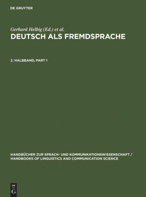 Deutsch als Fremdsprache. 2. Halbband - 