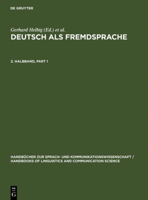 Deutsch als Fremdsprache. 2. Halbband - 