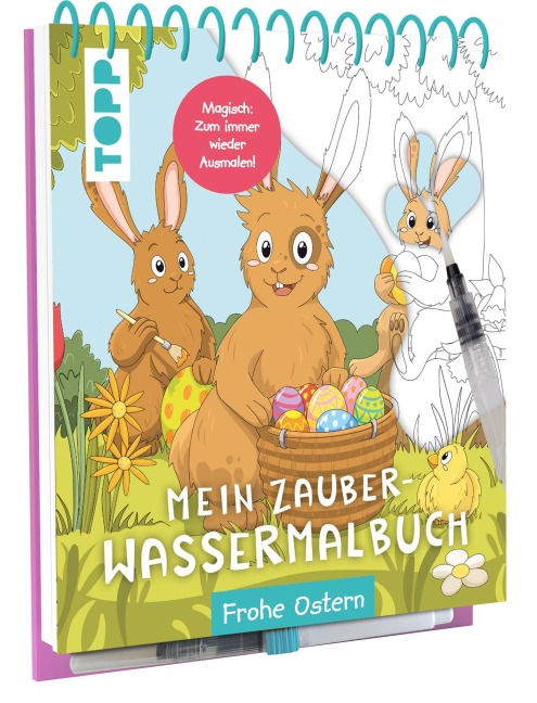 Mein Zauber-Wassermalbuch Frohe Ostern - Janina Heese