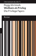 Cover-Bild zum Titel 'Weißsein als Privileg. Die Privilege Papers' von 'Peggy McIntosh'