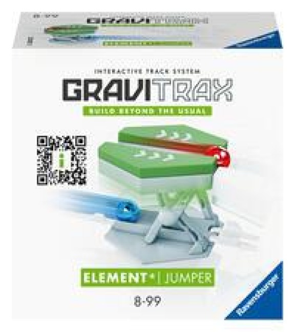 Ravensburger GraviTrax Element Jumper - Zubehör für das Kugelbahnsystem. Kombinierbar mit allen GraviTrax Produktlinien, Starter-Sets, Extensions und Elements, Konstruktionsspielzeug ab 8 Jahren - 