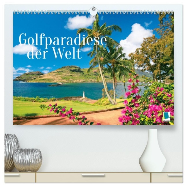 Golfparadiese der Welt (hochwertiger Premium Wandkalender 2027 DIN A2 quer), Kunstdruck in Hochglanz - Calvendo