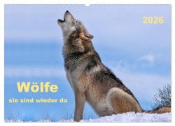 Cover-Bild zum Titel 'Wölfe - sie sind wieder da (Wandkalender 2026 DIN A2 quer), CALVENDO Monatskalender' von 'Peter Roder'