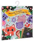 Cover-Bild zum Titel 'Das große Tierkinder-Überraschungs-Set. Mit 300 3D-Stickern, 2 Glanzfolien, Glitzersand und Krickel-Kratz-Malbildern' von ''