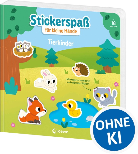 Stickerspaß für kleine Hände - Tierkinder - 