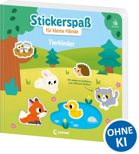 Stickerspaß für kleine Hände - Tierkinder - 