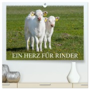 Cover-Bild zum Titel 'Ein Herz für Rinder (hochwertiger Premium Wandkalender 2026 DIN A2 quer), Kunstdruck in Hochglanz' von 'Sigrid Starick'