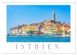 Cover-Bild zum Titel 'Istrien - Piran ¿ Novigrad ¿ Rovinj ¿ Pula (Wandkalender 2026 DIN A3 quer), CALVENDO Monatskalender' von 'Dieter Meyer'