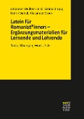 Cover-Bild zum Titel 'Latein für Romanist*innen - Ergänzungsmaterialien für Lernende und Lehrende' von 'Johannes Müller-Lancé, Amina Kropp, Katrin Siebel, Alexander Stöckl'
