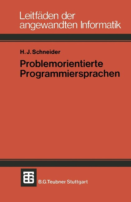 Problemorientierte Programmiersprachen - Hans Jürgen Schneider