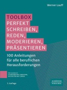 Cover-Bild zum Titel 'Toolbox Perfekt schreiben, reden, moderieren, präsentieren' von 'Werner Lauff'
