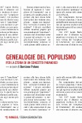 Cover-Bild zum Titel 'Genealogie del populismo. Per la storia di un concetto paranoico' von ''