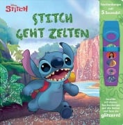 Cover-Bild zum Titel 'Disney Stitch - Stitch geht zelten - Interaktives Taschenlampen-Soundbuch mit 5 Geräuschen und Glitzerseiten' von ''