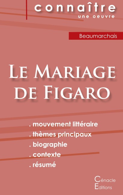 Fiche de lecture Le Mariage de Figaro de Beaumarchais (Analyse littéraire de référence et résumé complet) - Beaumarchais