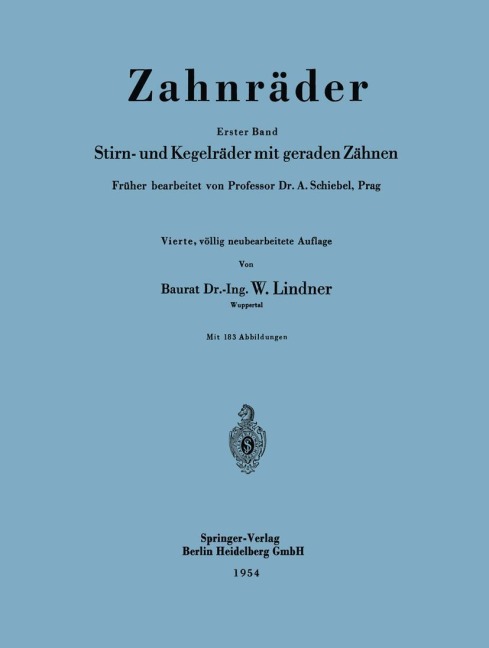 Zahnräder - A. Schiebel