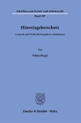 Cover-Bild zum Titel 'Hinweisgeberschutz' von 'Tobias Rieger'