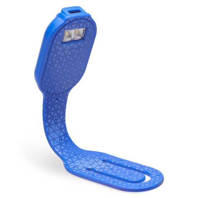 Flexilight RC (Blue Hexagonal) - wiederaufladbares Leselicht - 2 in 1 Leselampe & Lesezeichen - LED Leselicht - Geschenk für Leser, Buchliebhaber - Deutsche Ausgabe - 