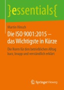 Cover-Bild zum Titel 'Die ISO 9001:2015 - das Wichtigste in Kürze' von 'Martin Hinsch'