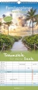 Traumziele 2026 Familienplaner - Familienkalender - Wandkalender - 19,5x45 - 