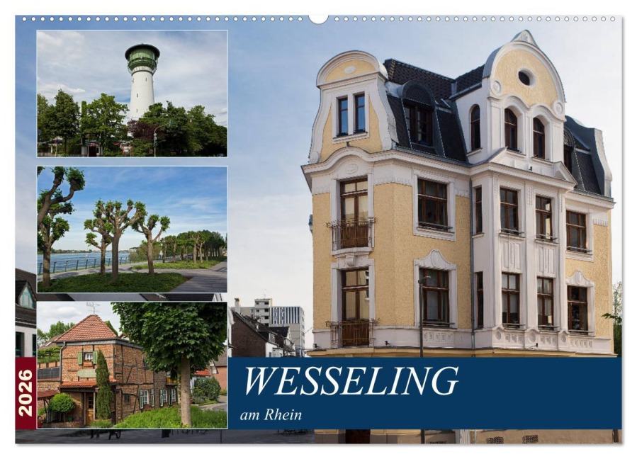 Wesseling am Rhein (Wandkalender 2026 DIN A2 quer), CALVENDO Monatskalender - U. Boettcher