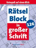 Cover-Bild zum Titel 'Rätselblock in großer Schrift 126 (5 Exemplare à 2,99 EUR)' von 'Eberhard Krüger'