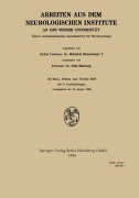 Cover-Bild zum Titel 'Arbeiten aus dem Neurologischen Institute an der Wiener Universität' von 'Otto Marburg, Heinrich Obersteiner'