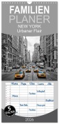 Cover-Bild zum Titel 'Familienplaner 2026 - NEW YORK Urbaner Flair mit 5 Spalten (Wandkalender, 21 x 45 cm) CALVENDO' von 'Melanie Viola'