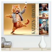 Cover-Bild zum Titel 'KATZEN-IRONIE Lach mal wieder (hochwertiger Premium Wandkalender 2026 DIN A2 quer), Kunstdruck in Hochglanz' von 'Melanie Viola'