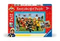 Cover-Bild zum Titel 'Kinderpuzzle 2x12 Teile - Feuerwehrmann Sam - Die Rettung naht' von ''