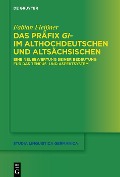 Cover-Bild zum Titel 'Das Präfix gi- im Althochdeutschen und Altsächsischen' von 'Fabian Fleißner'