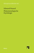 Cover-Bild zum Titel 'Phänomenologische Psychologie' von 'Edmund Husserl'