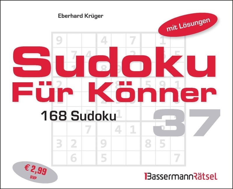 Sudoku für Könner 37 (5 Exemplare à 2,99 EUR) - Eberhard Krüger