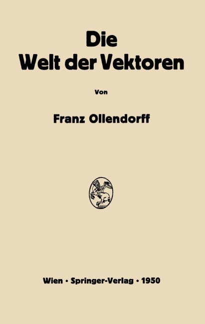 Die Welt der Vektoren - Franz Ollendorff
