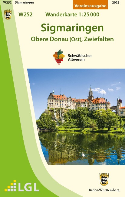 Sigmaringen - Obere Donau (Ost), Zwiefalten. Wanderkarte 1:25.000 - 