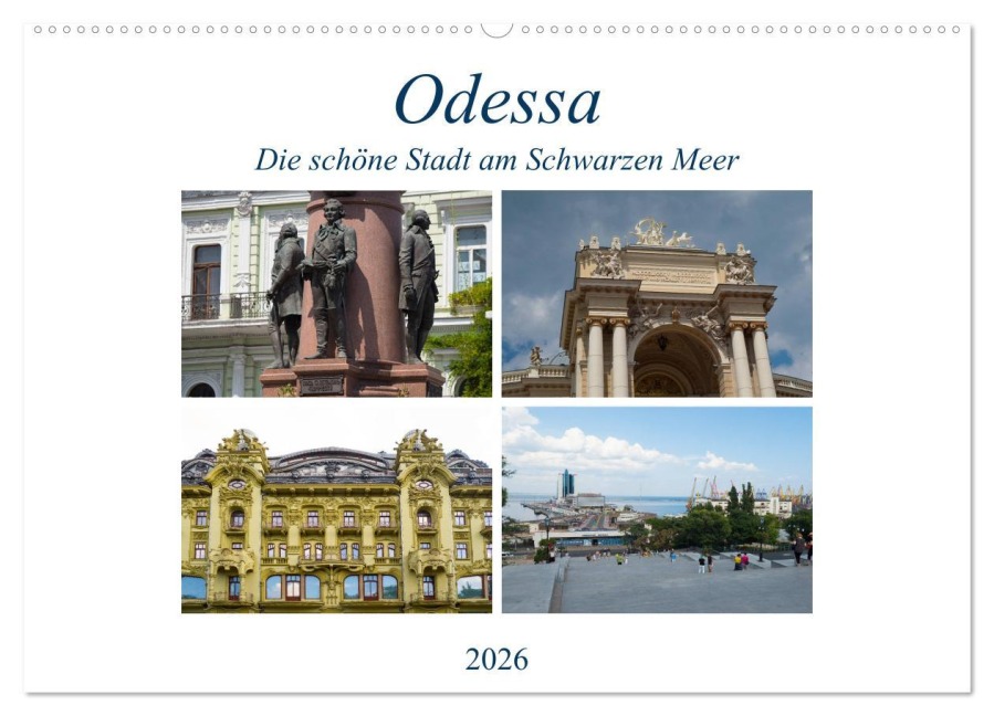 Odessa- Die schöne Stadt am Schwarzen Meer (Wandkalender 2026 DIN A2 quer), CALVENDO Monatskalender - Anneli Hegerfeld-Reckert