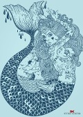 Maritimes Notizbuch - Illustration: Meerjungfrau - 