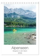 Cover-Bild zum Titel 'Alpenseen (Tischkalender 2026 DIN A5 hoch), CALVENDO Monatskalender' von 'Franziska Petersen'