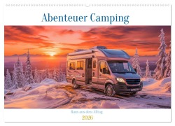 Cover-Bild zum Titel 'Abenteuer Camping (Wandkalender 2026 DIN A2 quer), CALVENDO Monatskalender' von 'Steffen Gierok-Latniak'