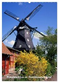 Windmühlen in Norddeutschland (Wandkalender 2024 DIN A2 hoch), CALVENDO Monatskalender - Lothar Reupert